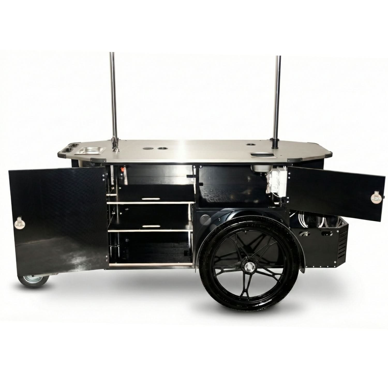 Street Food Cart L – Mobile Street Food Cart & Food Bike Trailer.
