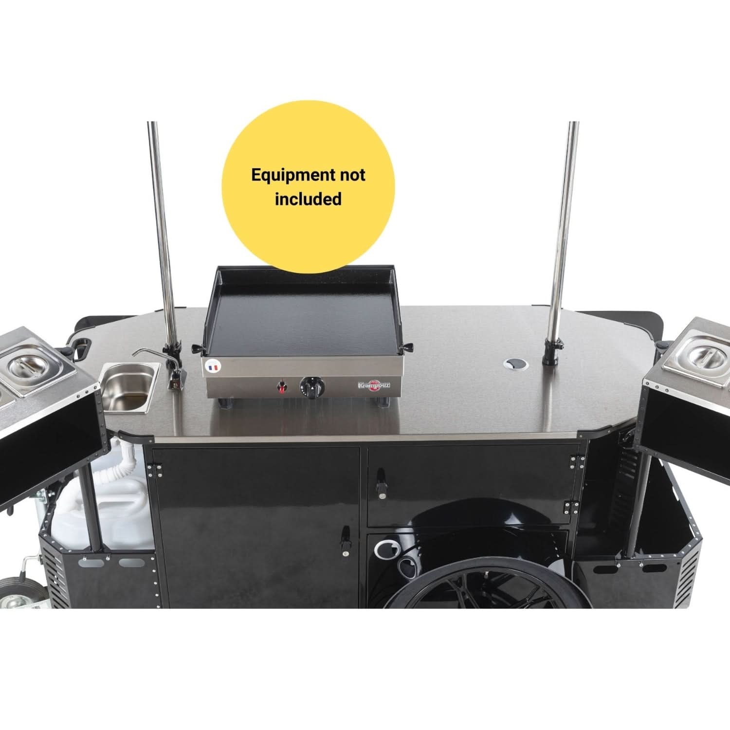 Street Food Cart L – Mobile Street Food Cart & Food Bike Trailer.