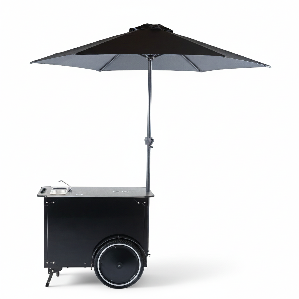 Street Food Cart M – Compact Street Food Cart & Food Bike Trailer.