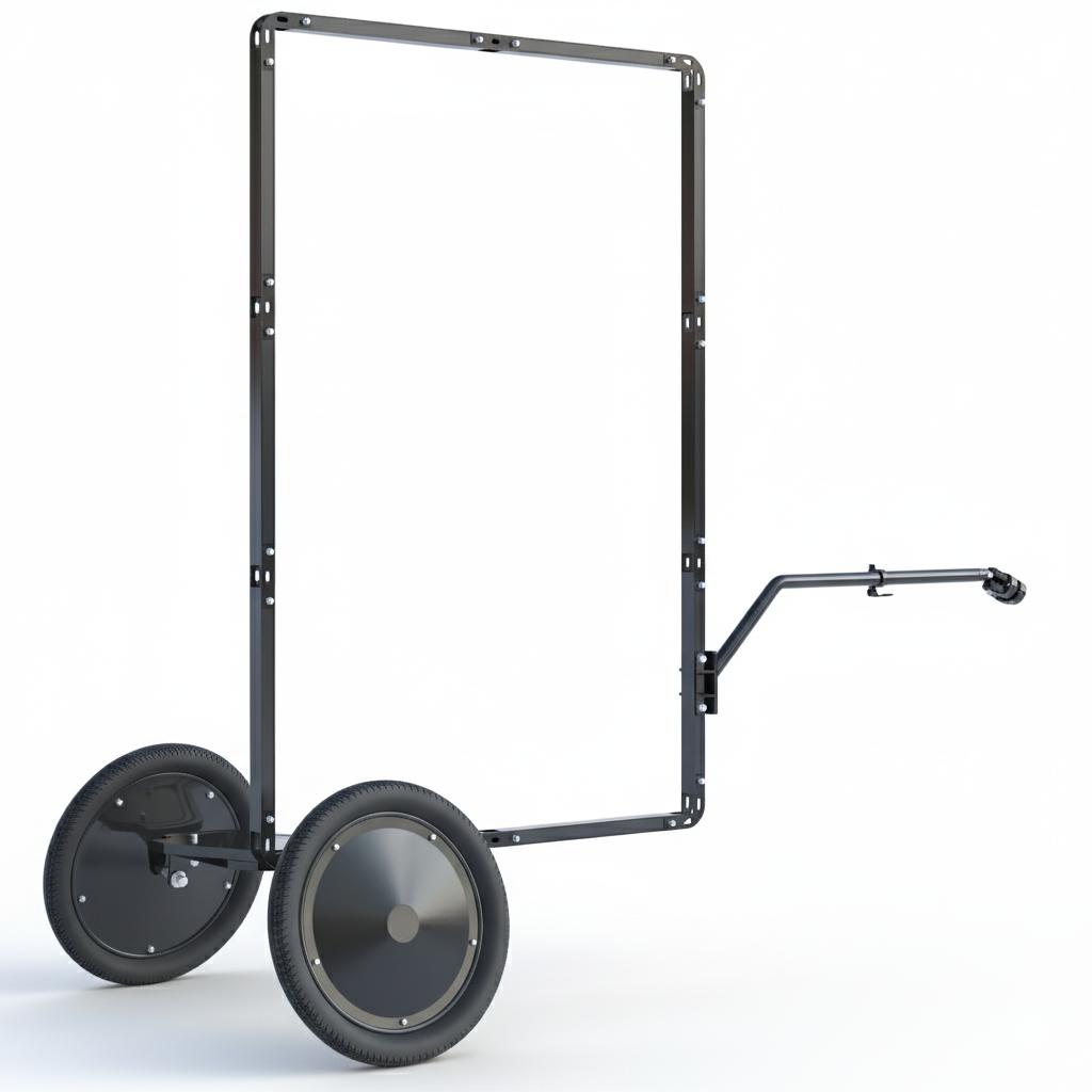 AdBicy M – Modular Bicycle Billboard & Advertising Bike Trailer.