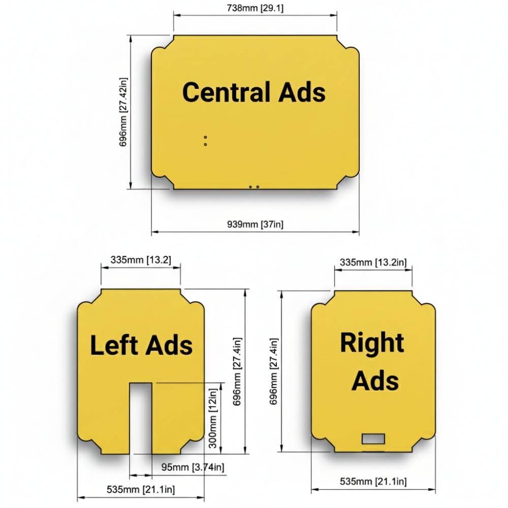 Printed decals for Cart M.