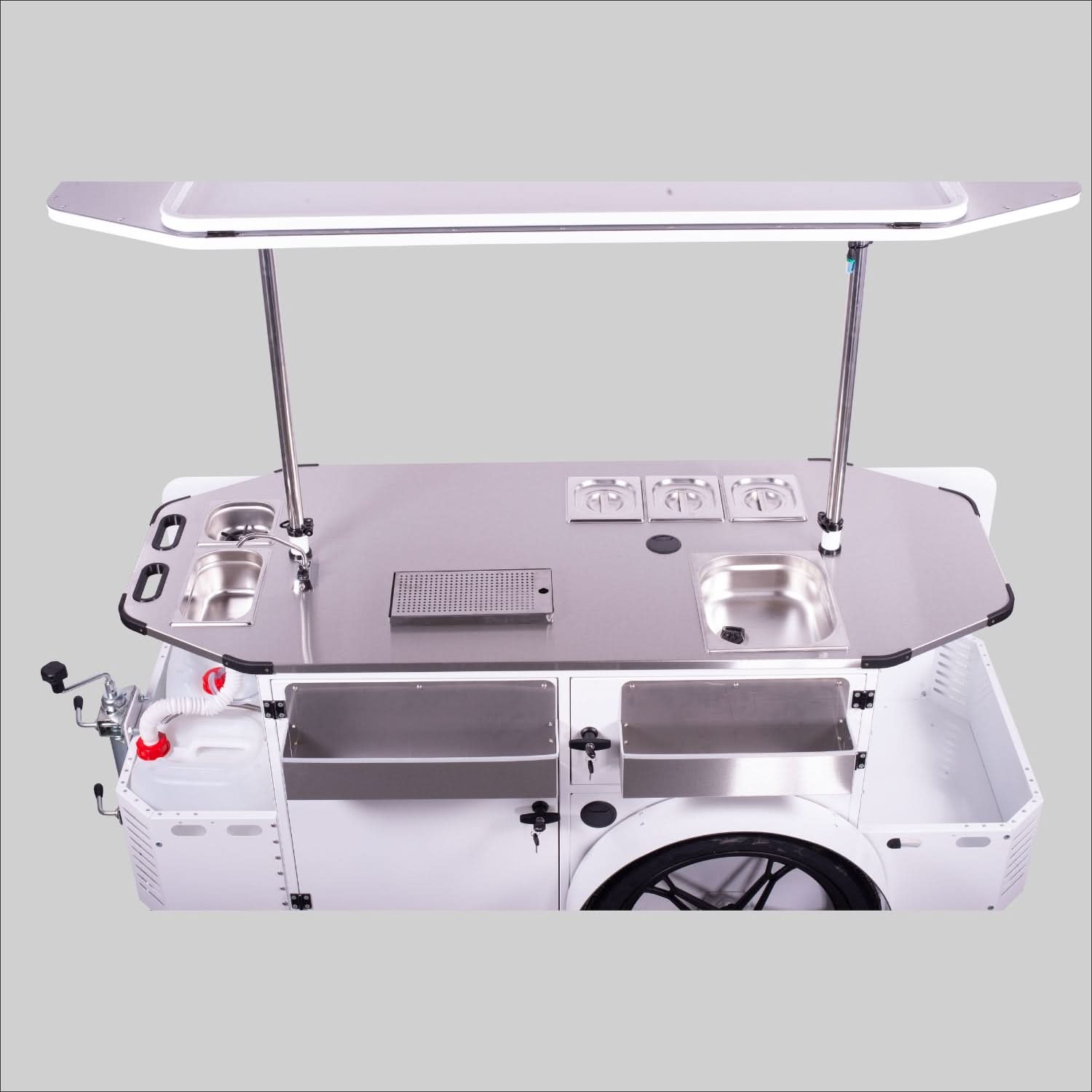 Cocktail Cart L – Mobile Cocktail Bar Cart & Cocktail Bike Trailer.