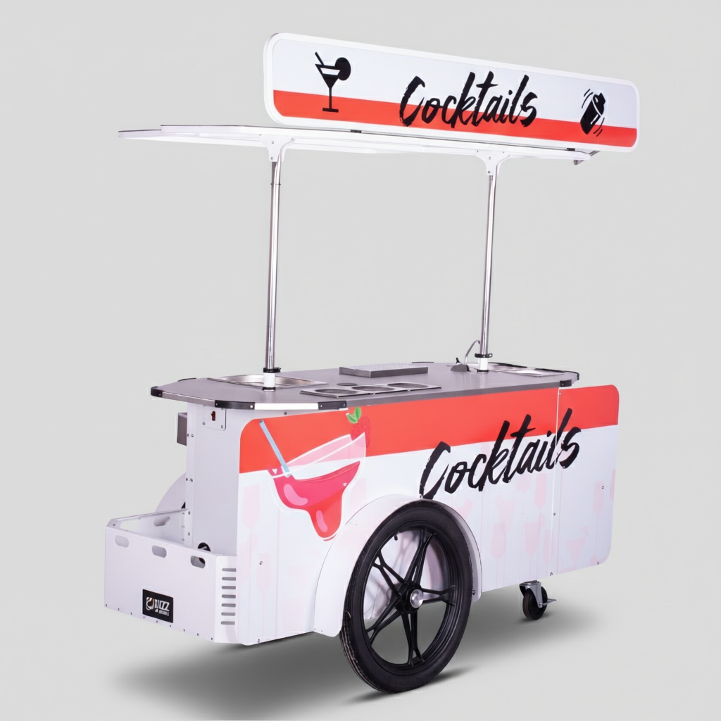 Cocktail Cart L – Mobile Cocktail Bar Cart & Cocktail Bike Trailer.