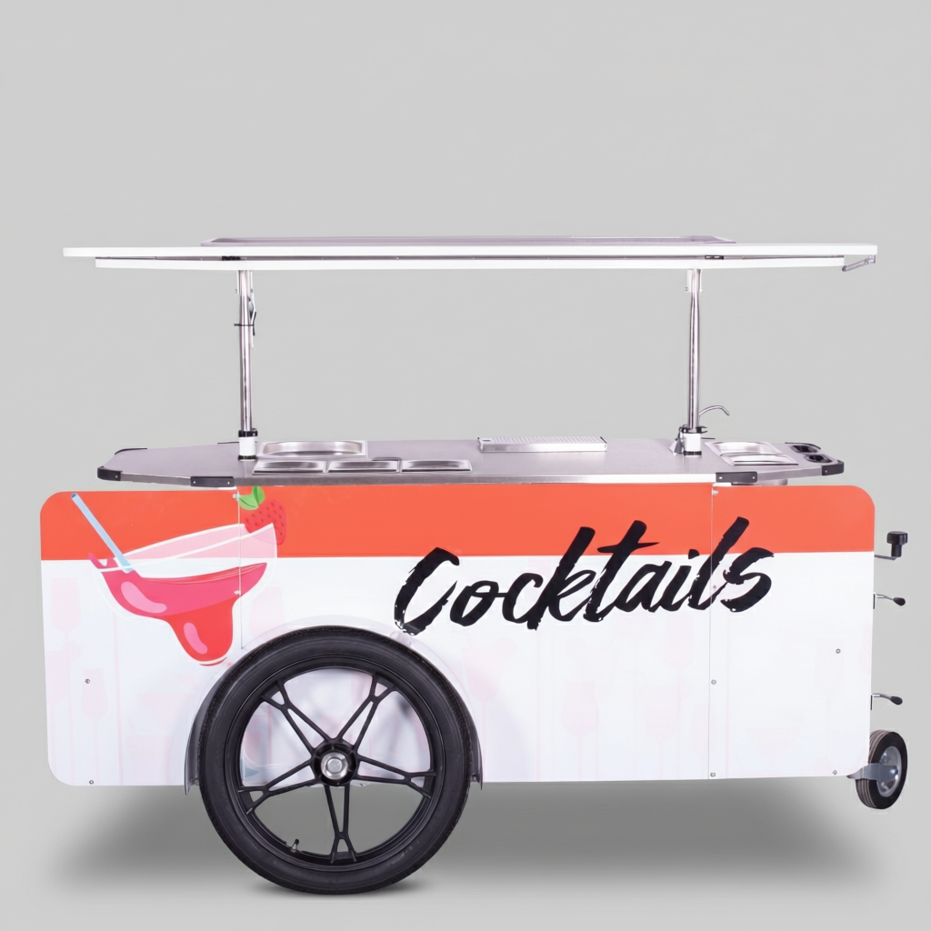 Cocktail Cart L – Mobile Cocktail Bar Cart & Cocktail Bike Trailer.