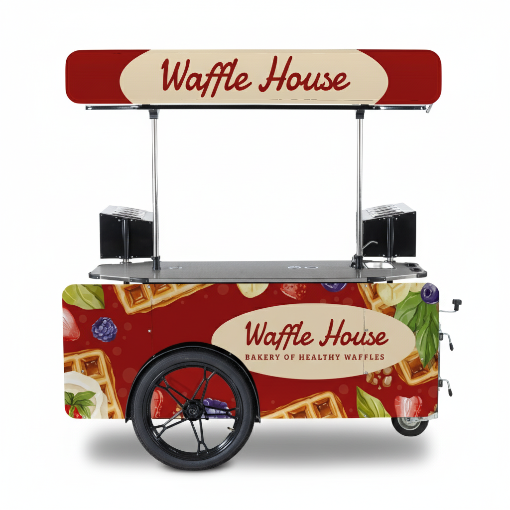 Street Food Cart L – Mobile Street Food Cart & Food Bike Trailer.