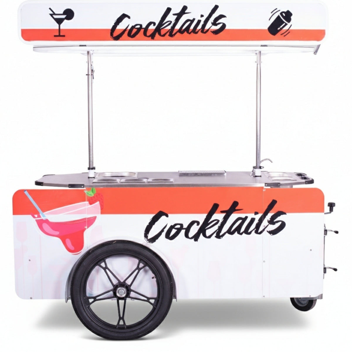 Cocktail Cart On Wheels