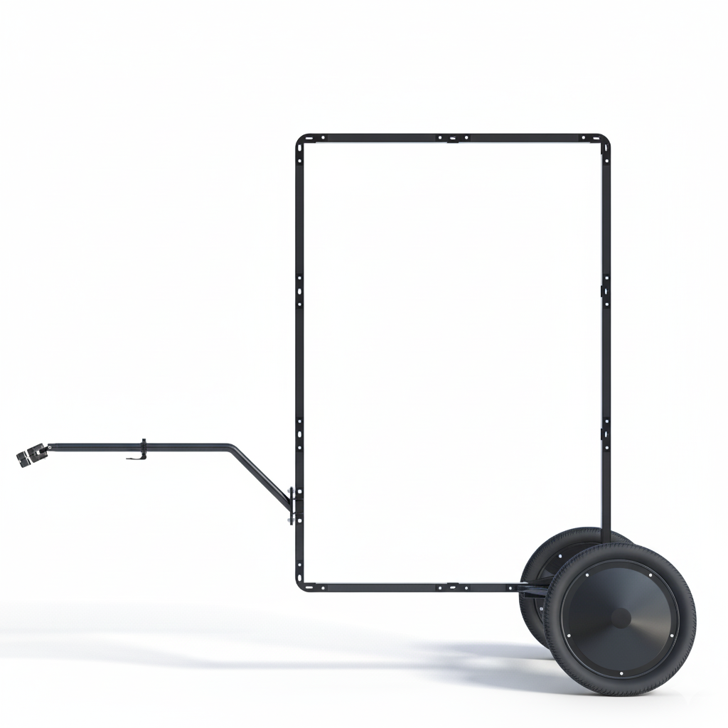 AdBicy M – Modular Bicycle Billboard & Advertising Bike Trailer.