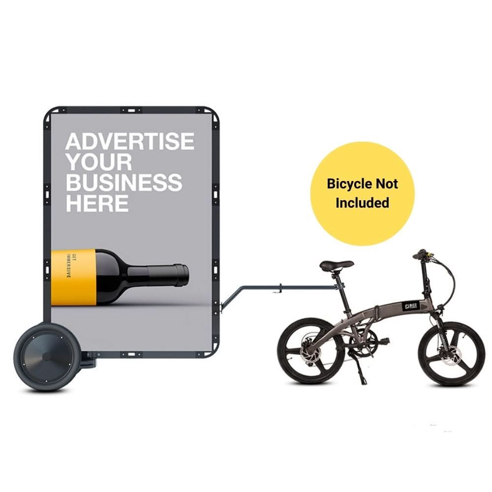 Adbicy L - advertisign bicycle trailer.
