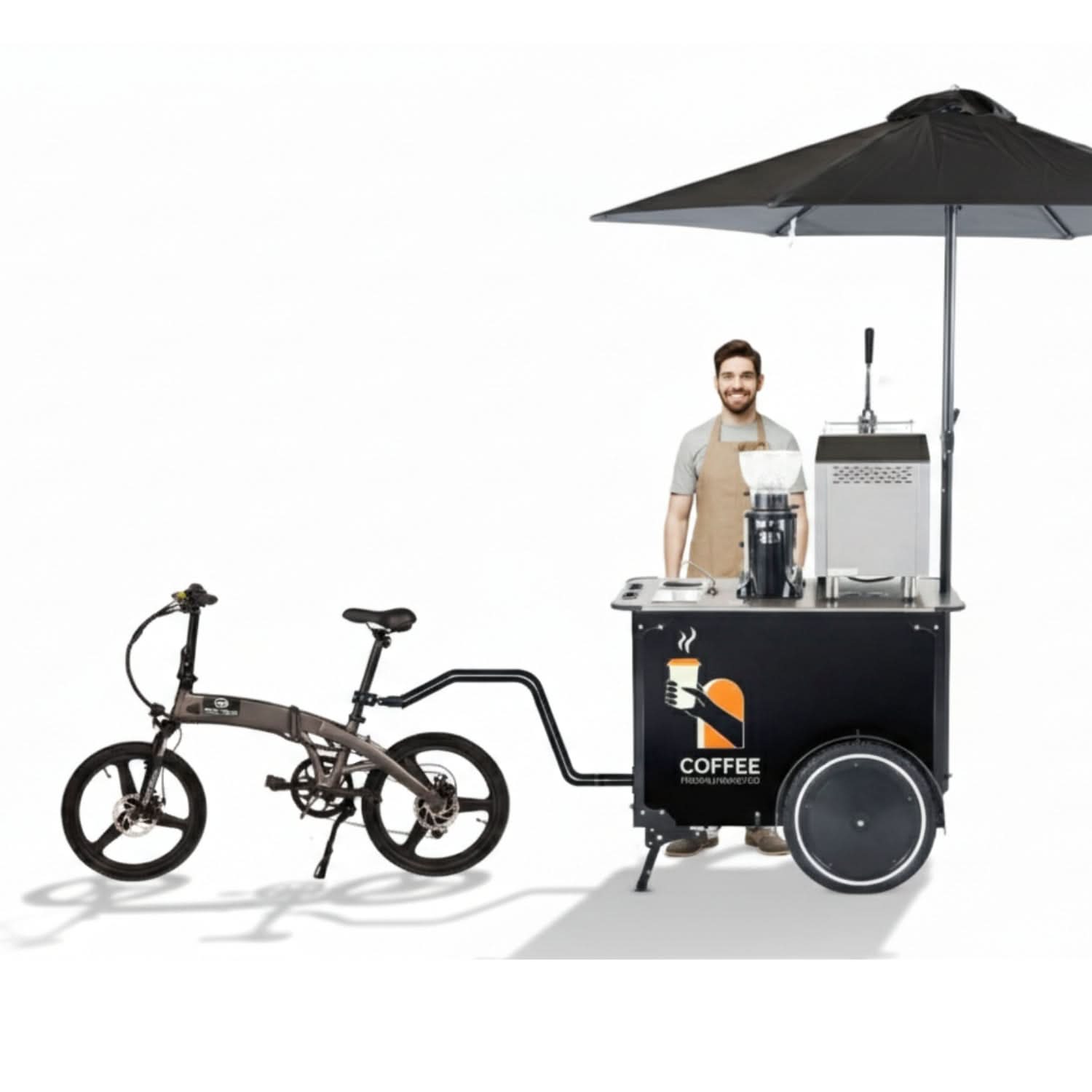 Coffee Cart M – Mobile Coffee Cart & Coffee Bike Trailer.
