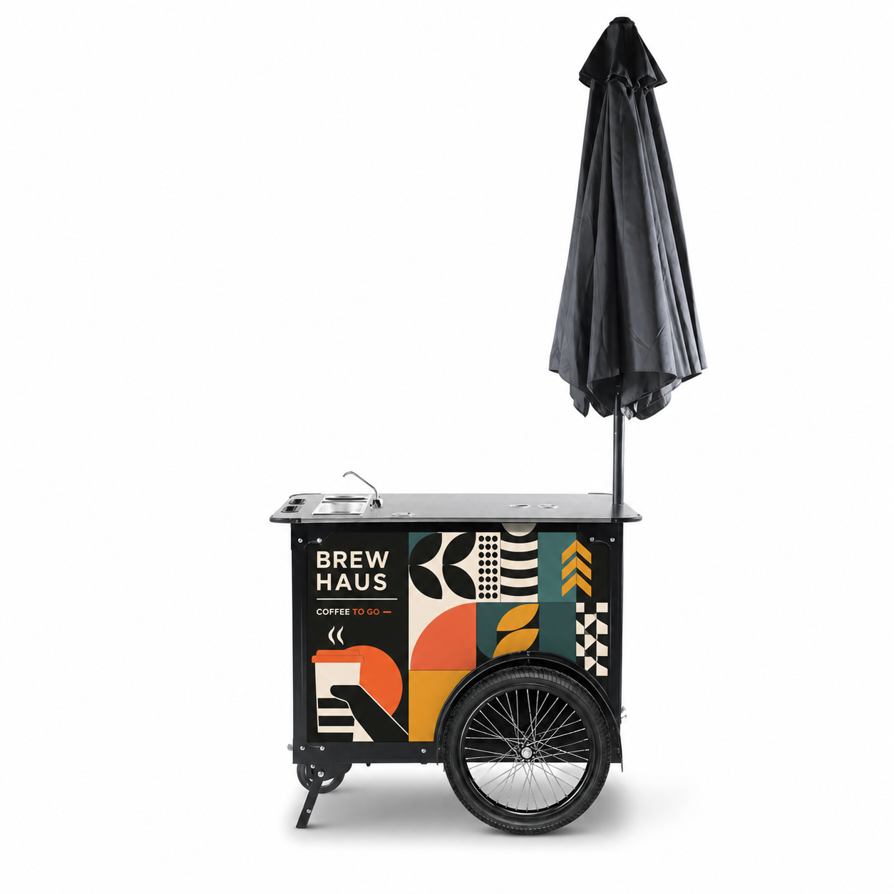 Coffee Cart M – Mobile Coffee Cart & Coffee Bike Trailer