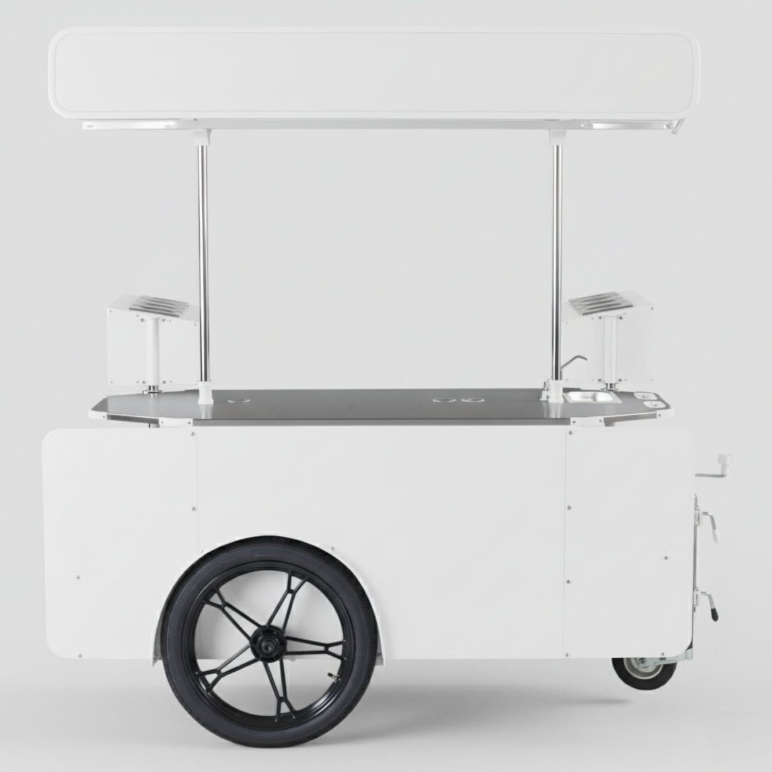 Street Food Cart L – Mobile Street Food Cart & Food Bike Trailer.