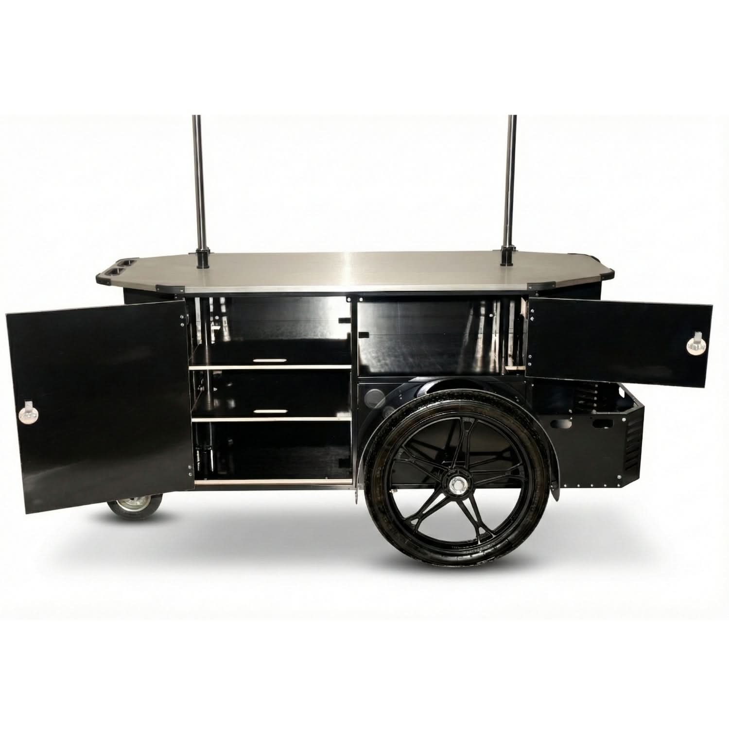 Vending Cart L – Push Cart & Vending Bike Trailer with Brake System.