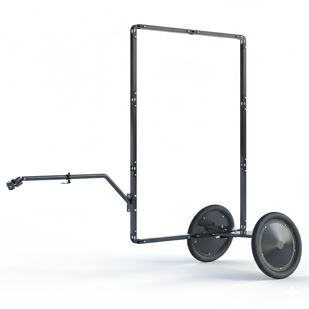 AdBicy M – Modular Bicycle Billboard & Advertising Bike Trailer.