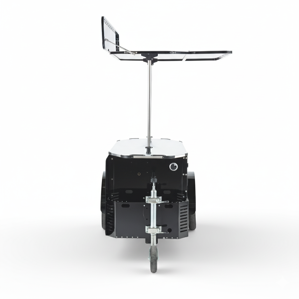 Vending Cart L – Push Cart & Vending Bike Trailer with Brake System.