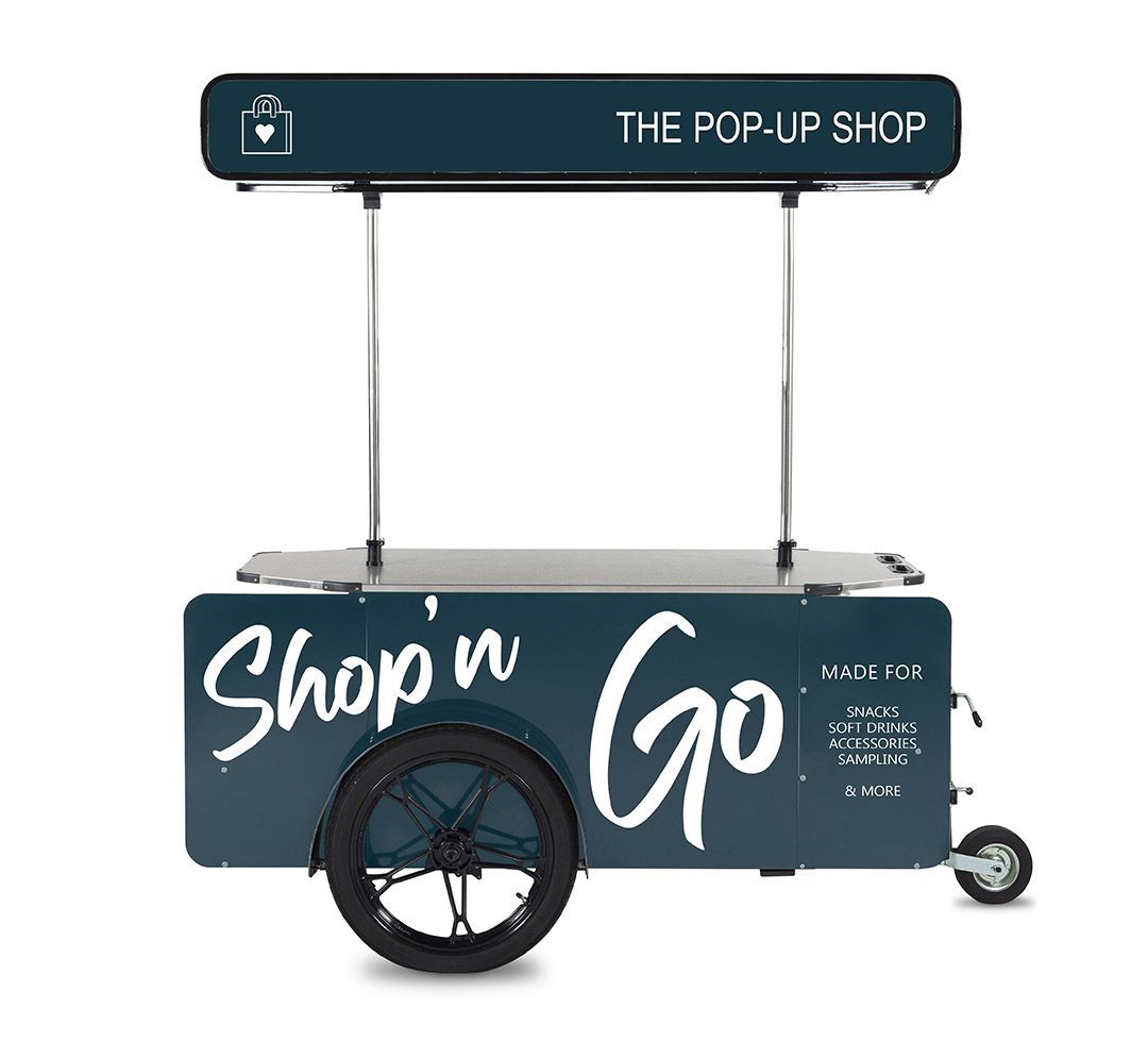 Basic vending cart for street vending by Bizz On Wheels