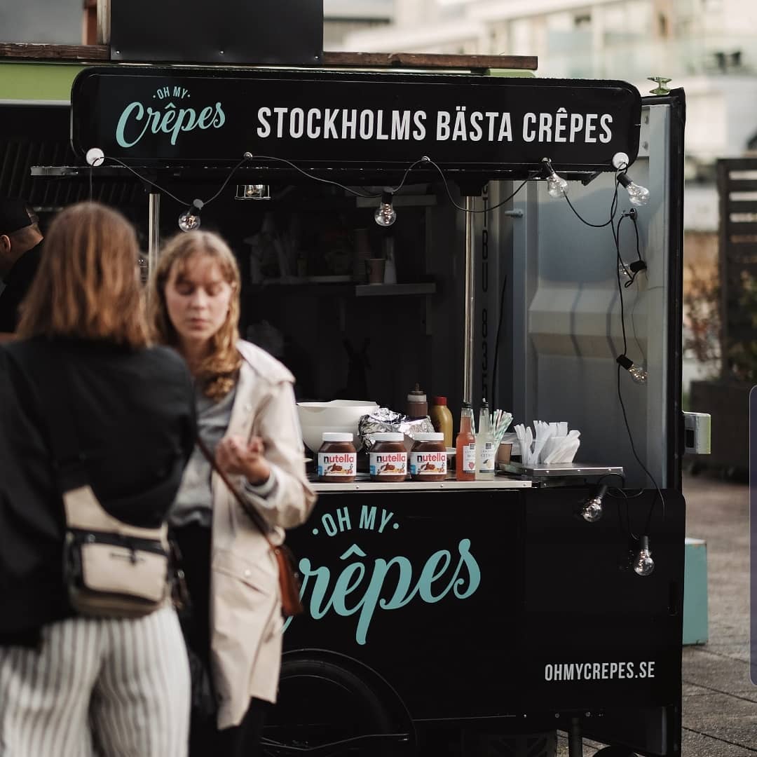 Crepe cart manufactured by BizzOnWheels