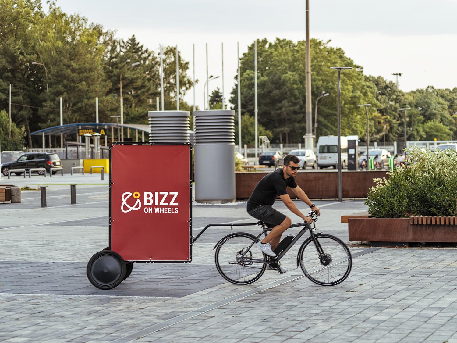 AdBicy M bike advertising trailer