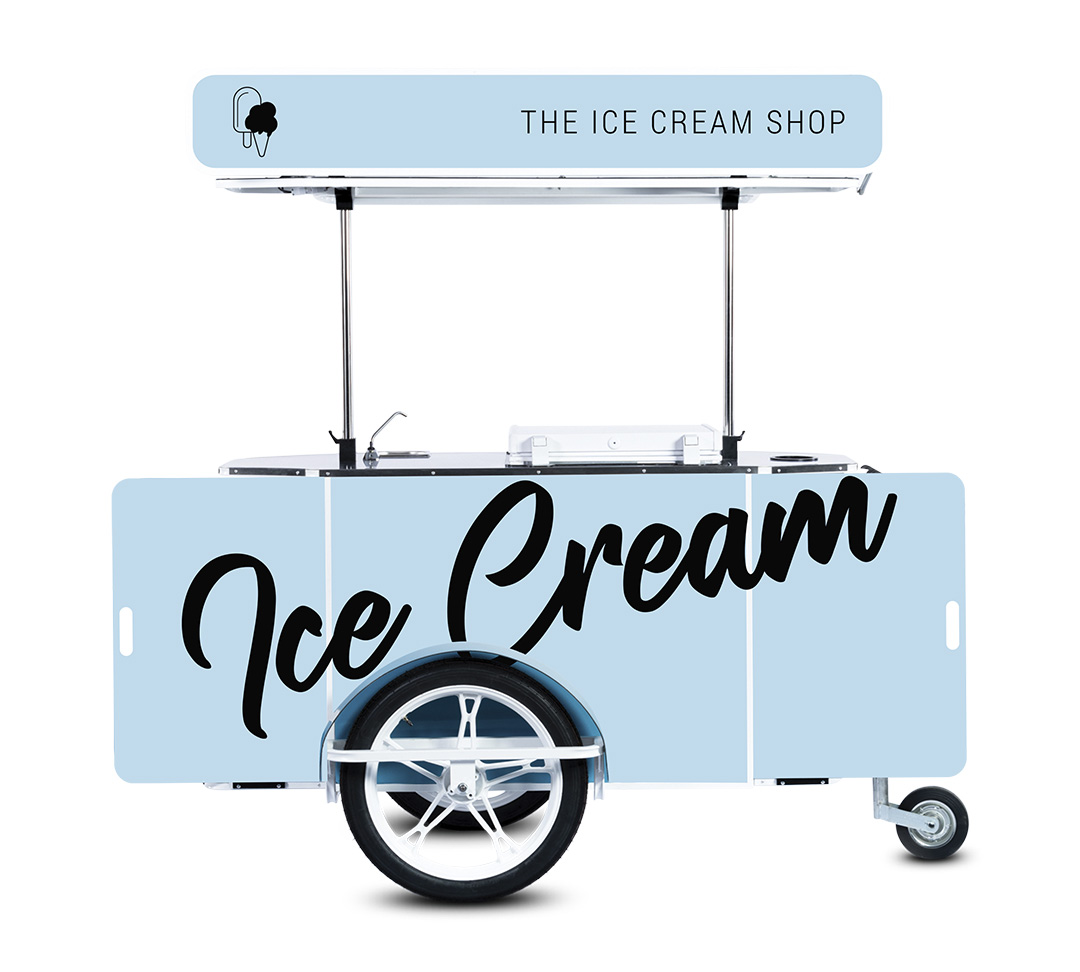 Mobile ice cream cart by Bizz On Wheels