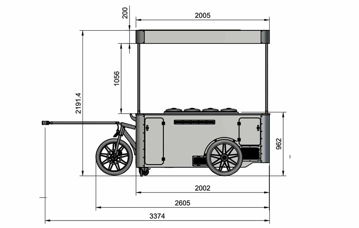 Ice Cream Stand dimensions