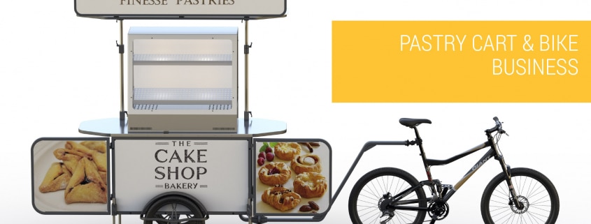 Pastry cart and pastry bike business Bizz On Wheels