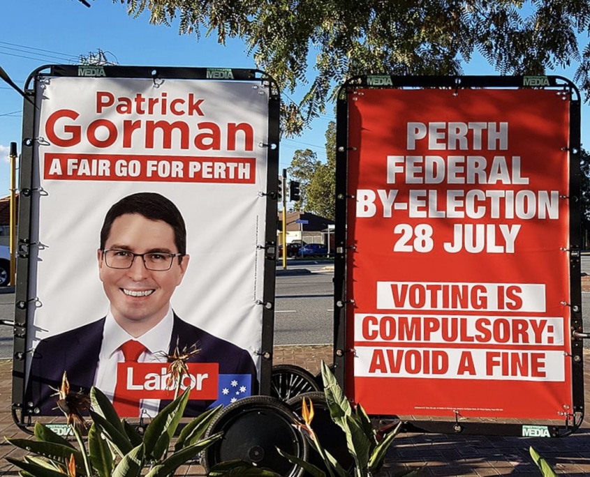 Advertising on bikes for elections campaigns