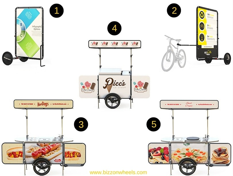 Mobile billboards and food carts business ideas
