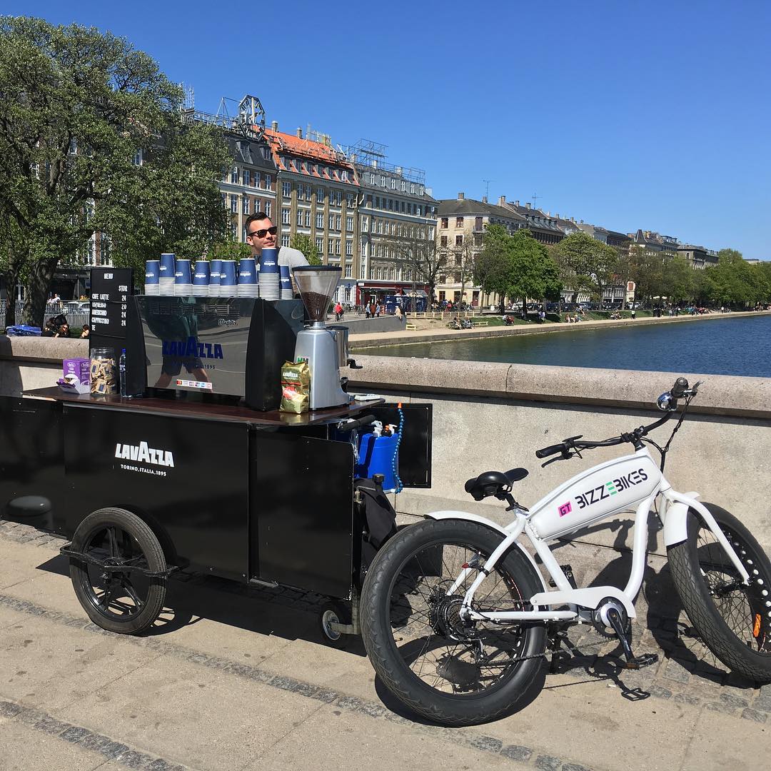 Bizz On Wheels coffee cart and coffee bike
