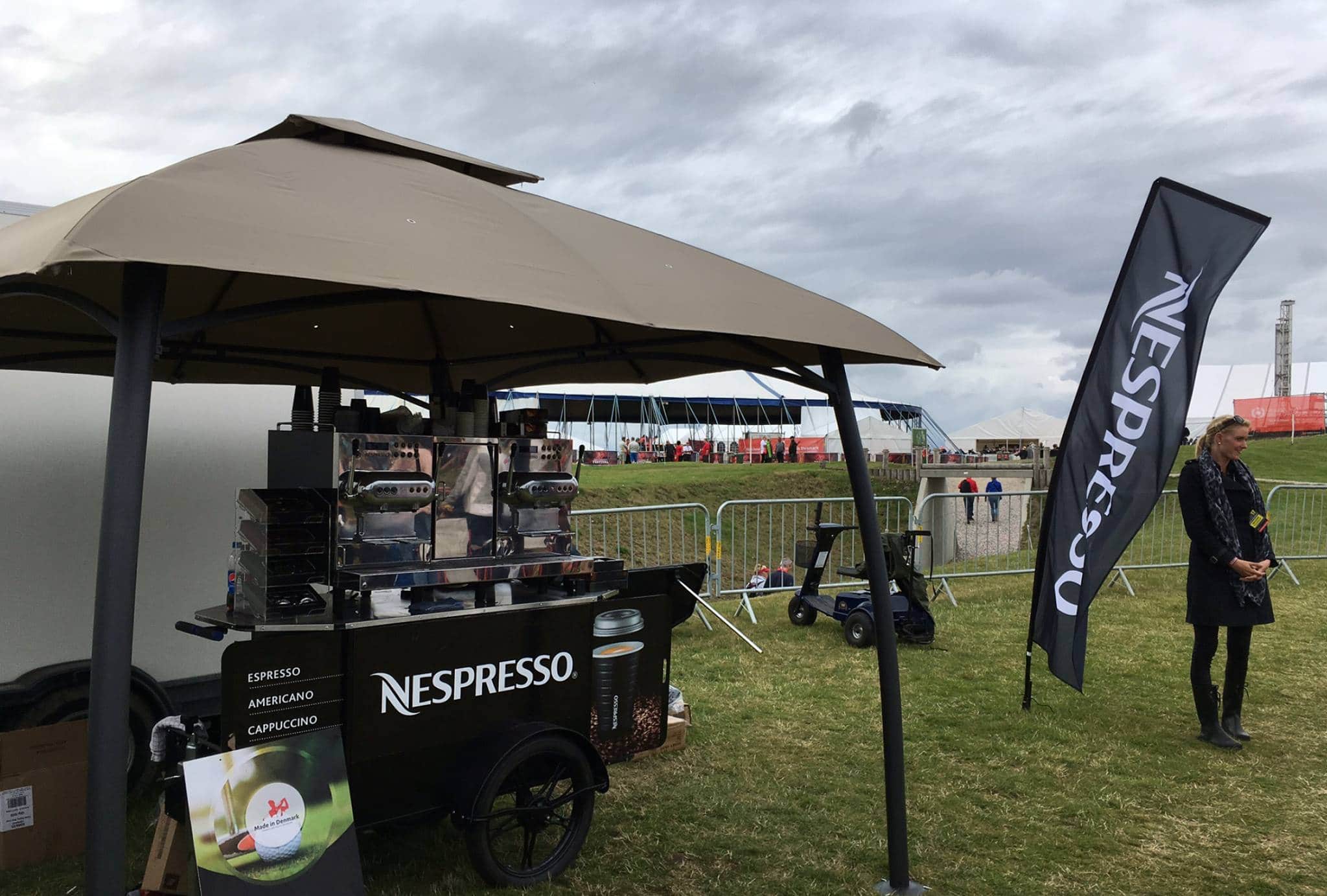 Coffee cart manufactured by Bizz On Wheels