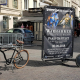Advertising bike with AdBicy mobile billboards by Bizz On Wheels