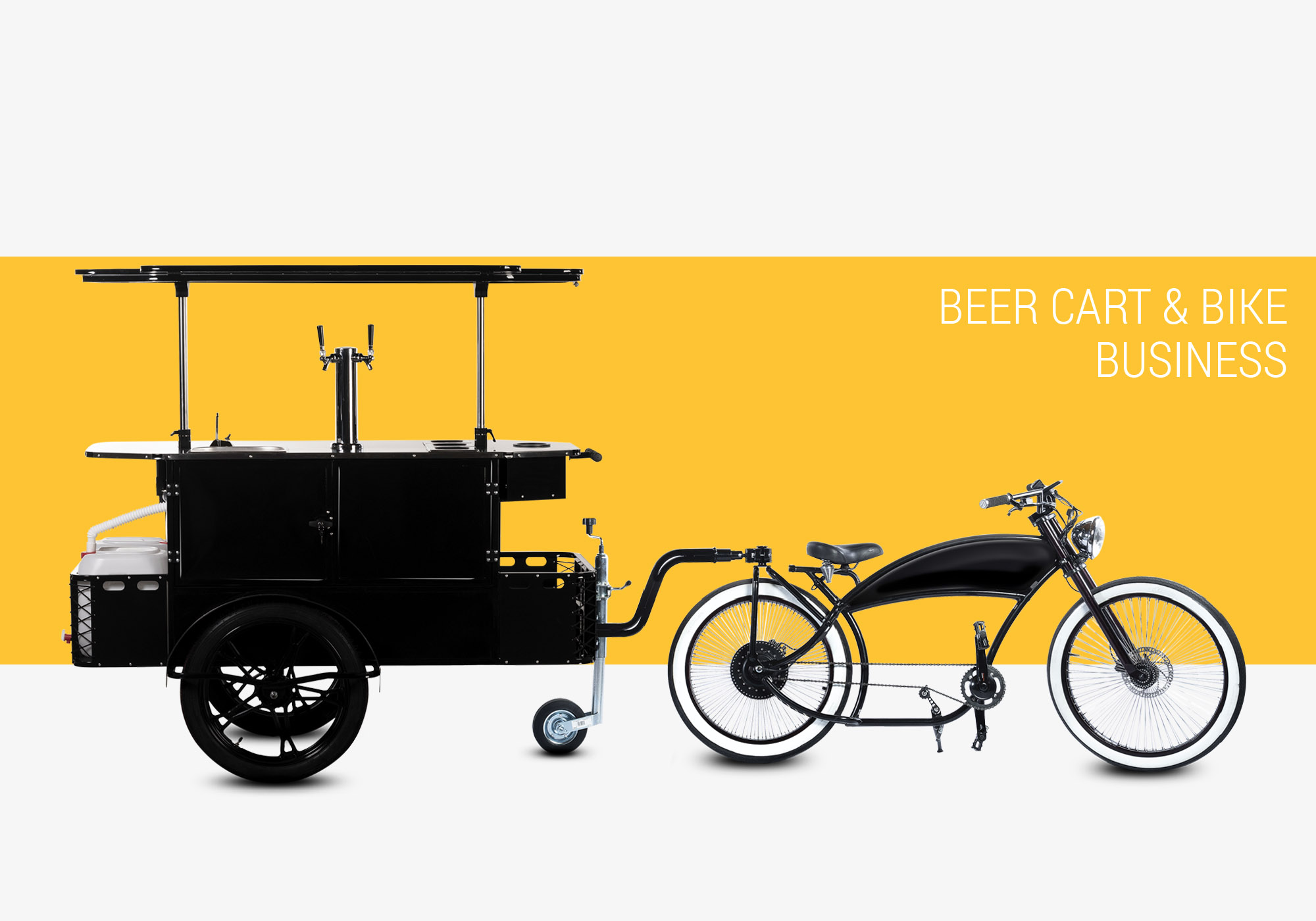 Beer cart and beer bike business Bizz On Wheels