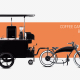 Coffee cart and coffee bike business Bizz On Wheels