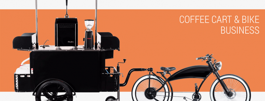 Coffee cart and coffee bike business Bizz On Wheels