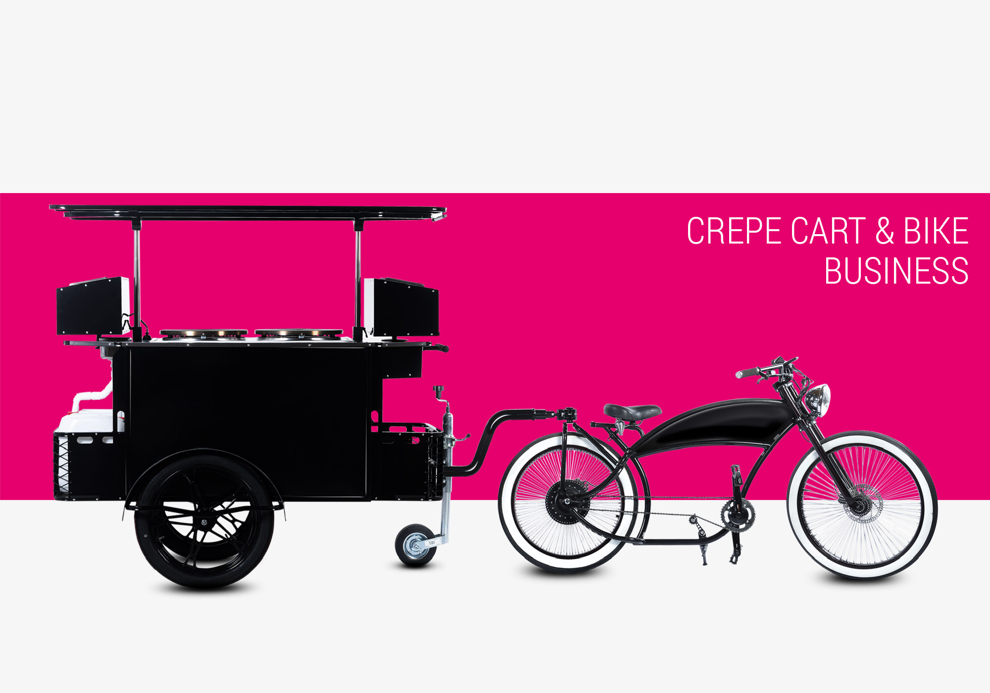 Crepe cart and crepe bike business Bizz On Wheels