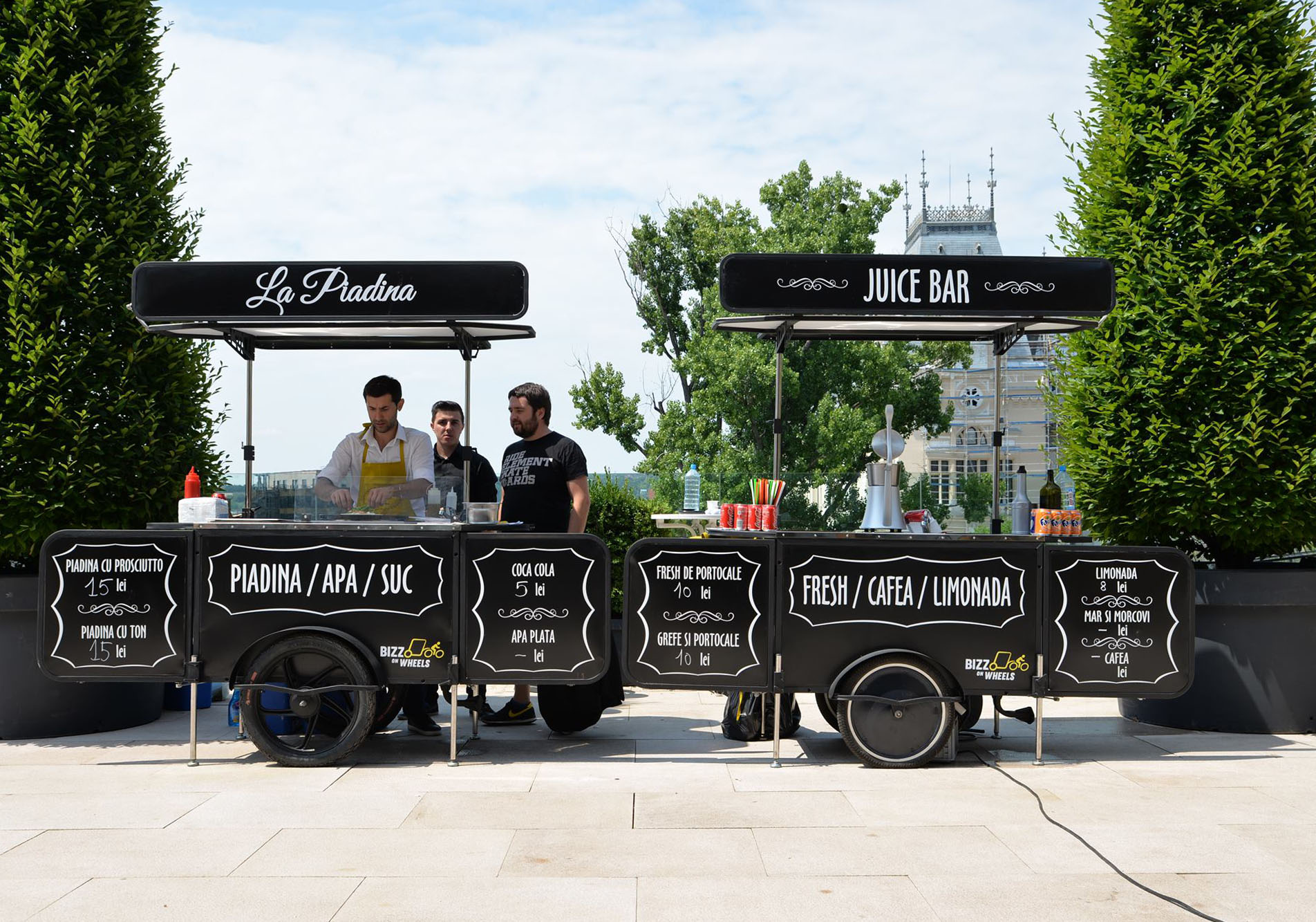 Premium food carts by Bizz On Wheels