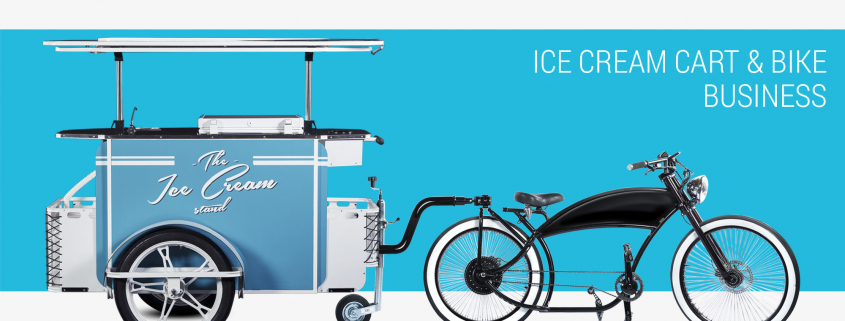 Ice cream cart and ice cream bike business Bizz On Wheels