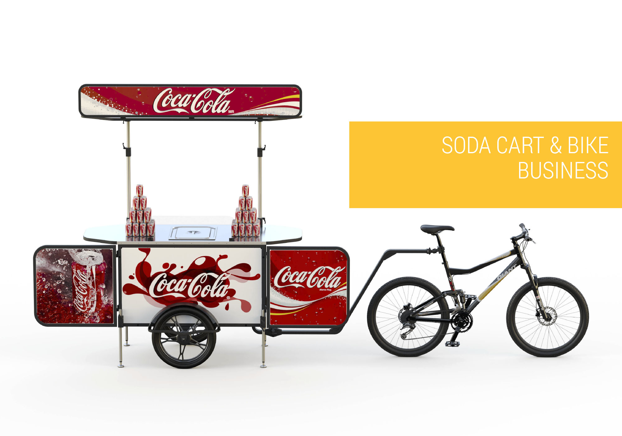 Soda cart and soda bike business Bizz On Wheels