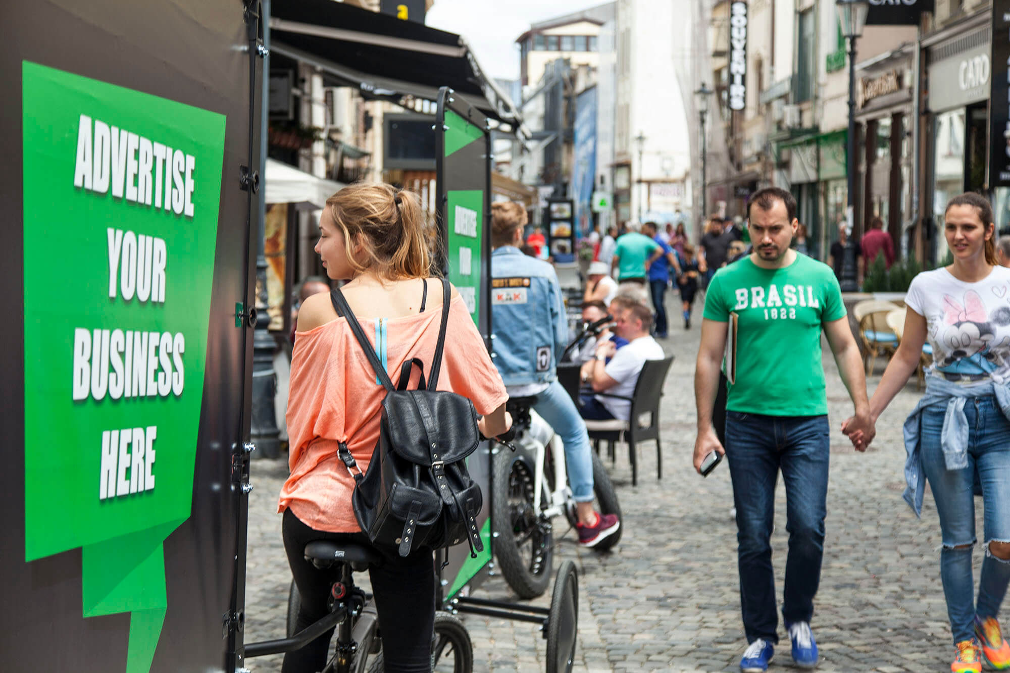 Bike billboard advertising campaign