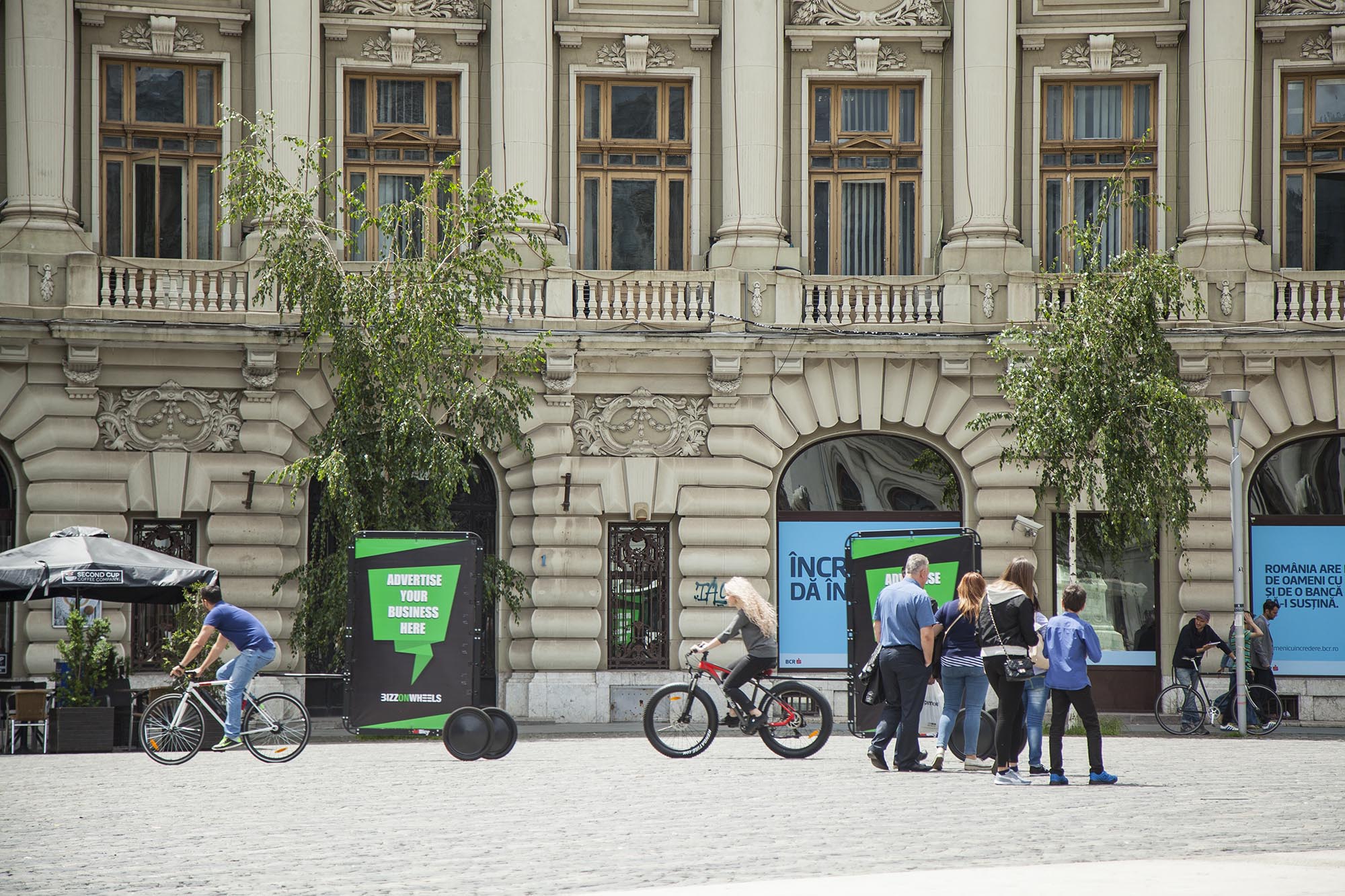 Advertising on bikes with bicycle billboards