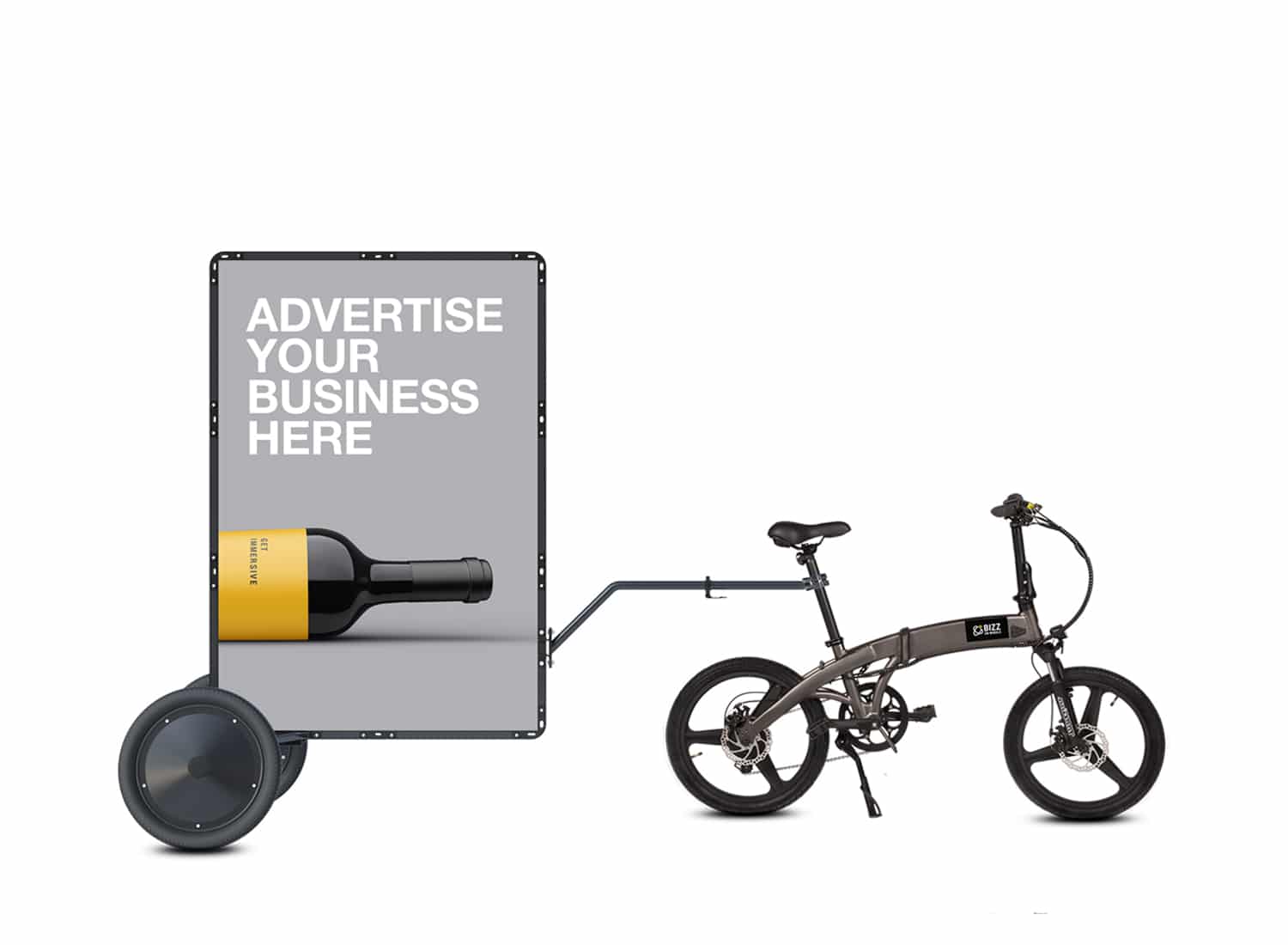 Bicycle billboard trailer for sale new arrivals
