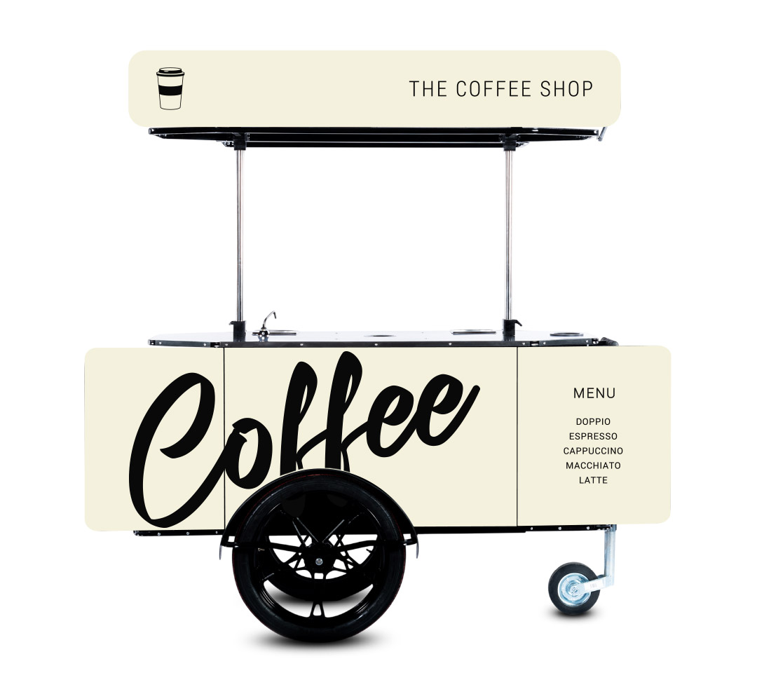 Pop up mobile coffee shop by Bizz On Wheels