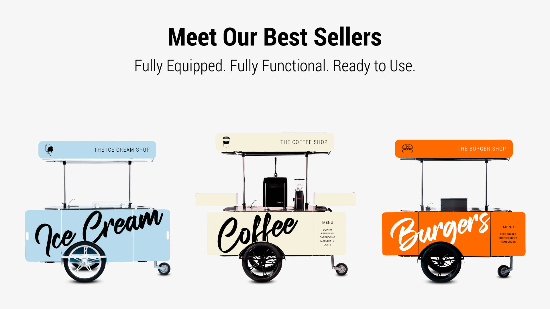 Best food carts for street food vending, catering and sampling