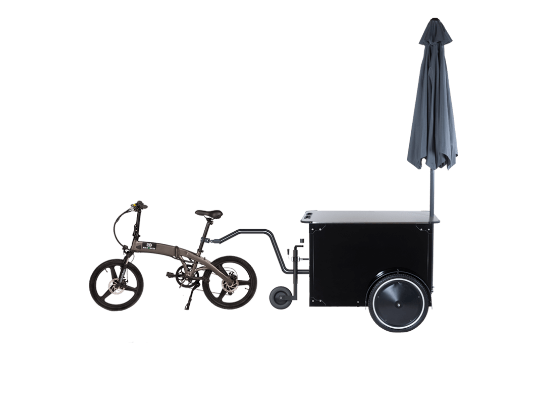 Bike towable medium size vending cart
