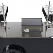 basic grill cart for street food with equipment