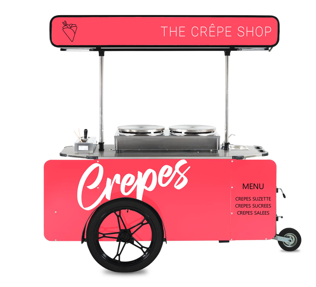 Crepe cart on wheels by BizzOnWheels