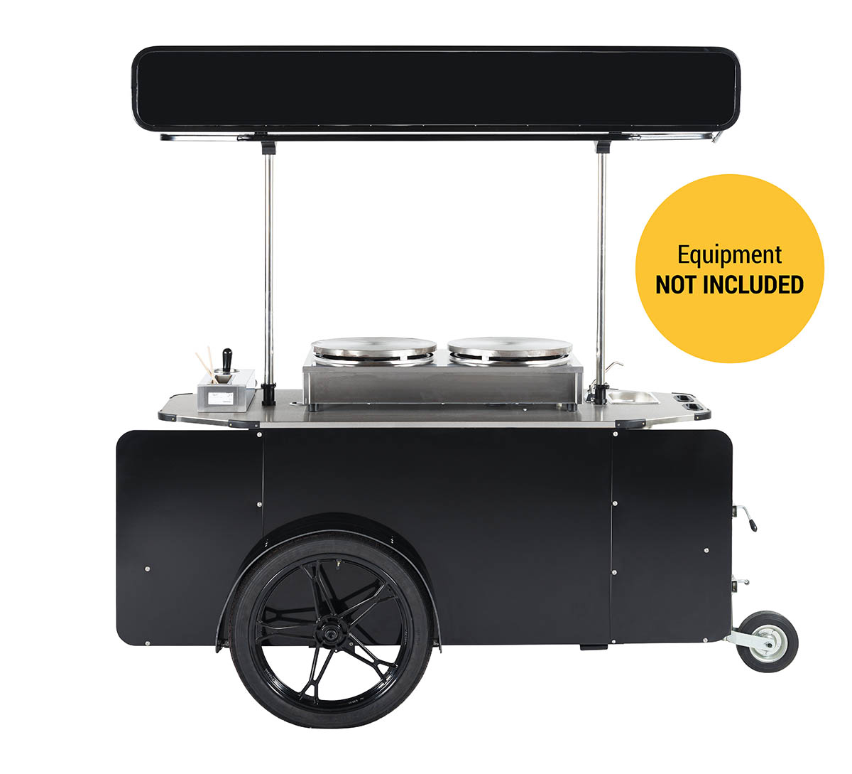 Mobile crepe cart manufactured by BizzOnWheels