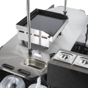 grill cart with equipment