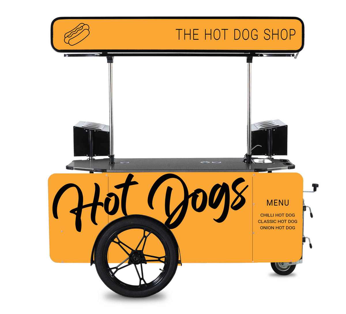 Pop up hot dog cart by BizzOnWheels