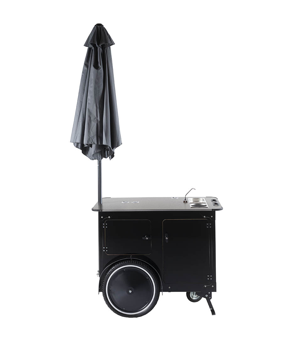 Medium sized coffee cart with umbrella