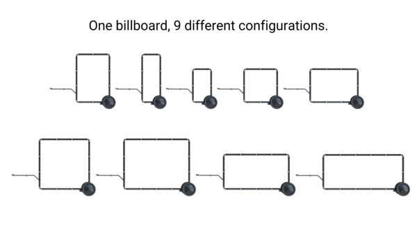 Adbicy modular billboard